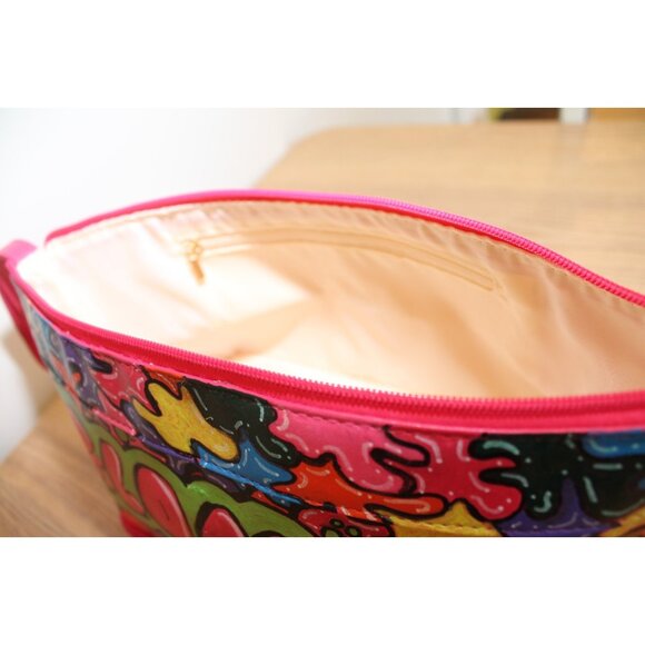 Large  Makeup Bag – Travel Cosmetic Organizer with Handle - Glow up - Picture 4 of 11